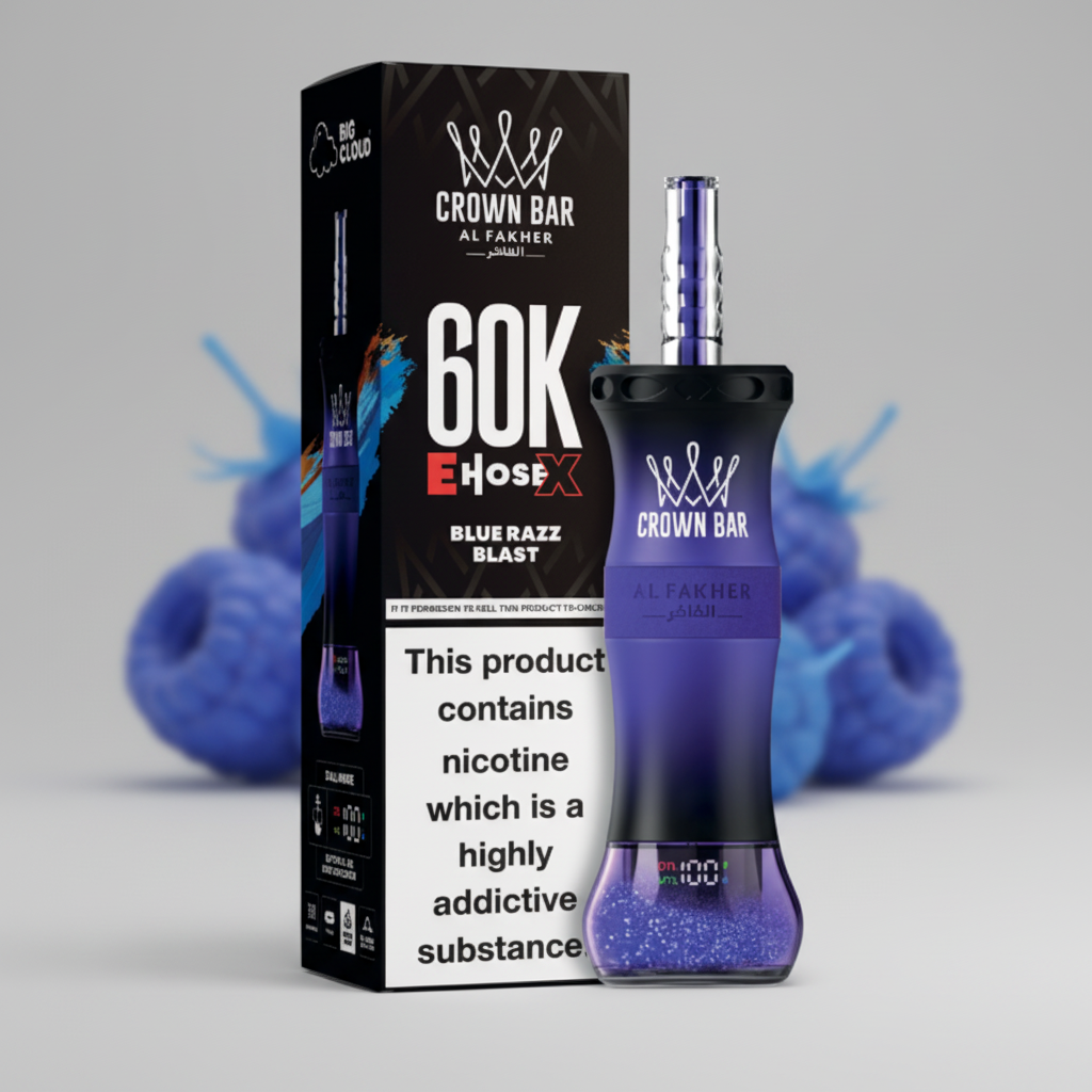60K E-Hose X - Blue Razz Blast