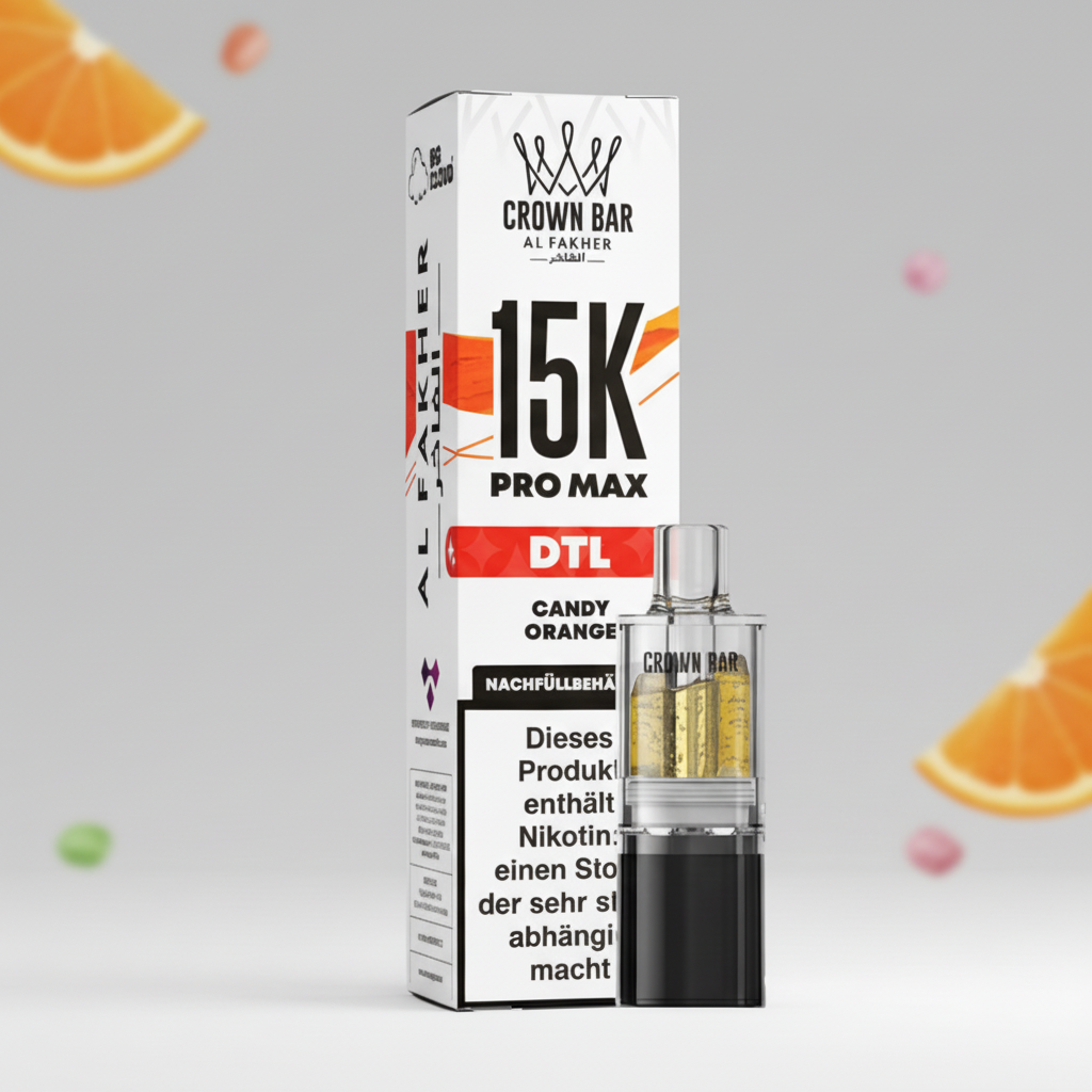 15K Pro Max MTL/DTL Pod – Candy Orange