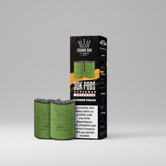 Crown Bar Al Fakher Hypermax Advanced 30K Pods – Summer Dream (Snap Dual)