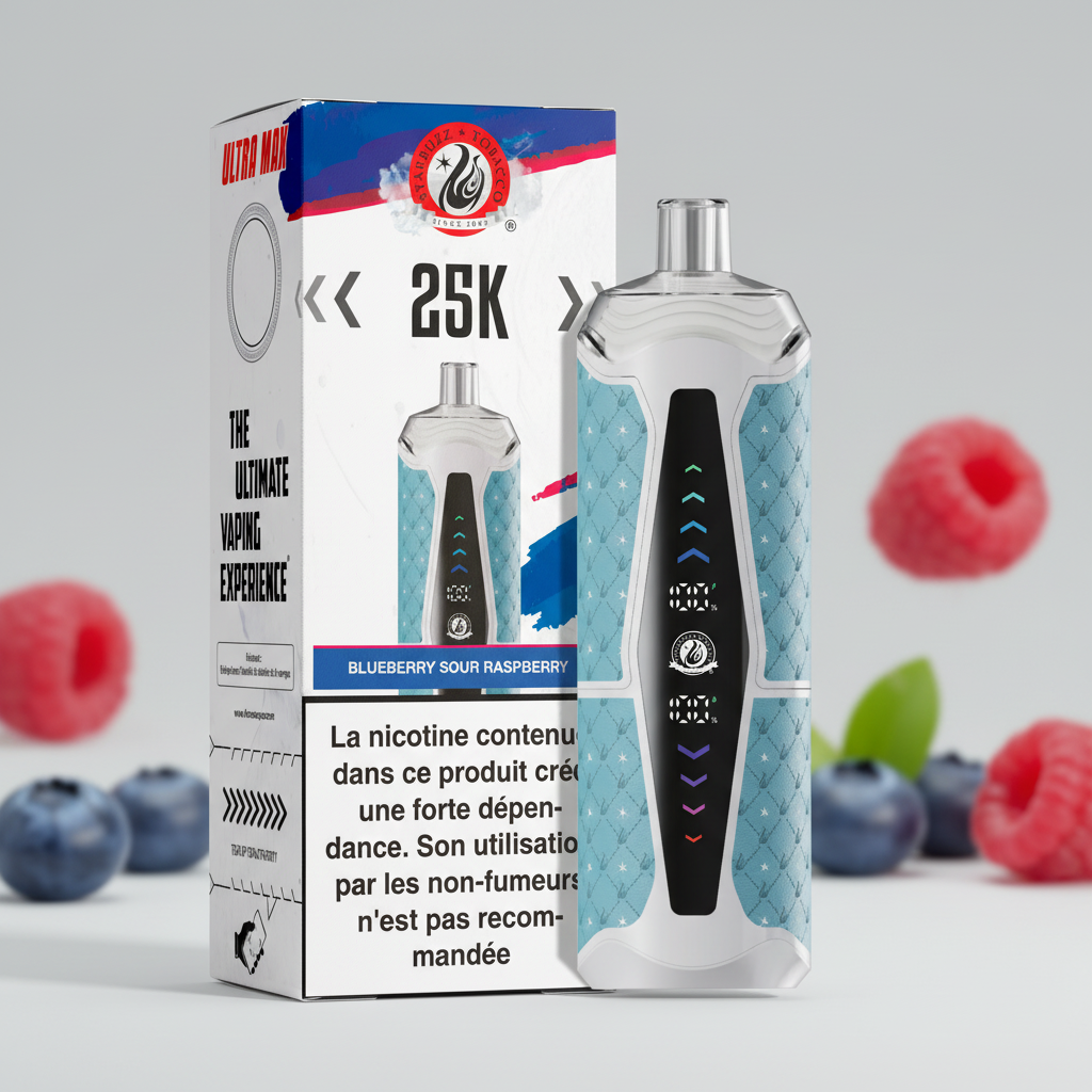 ULTRA MAX 25K - BLUEBERRY SOUR RASPBERRY