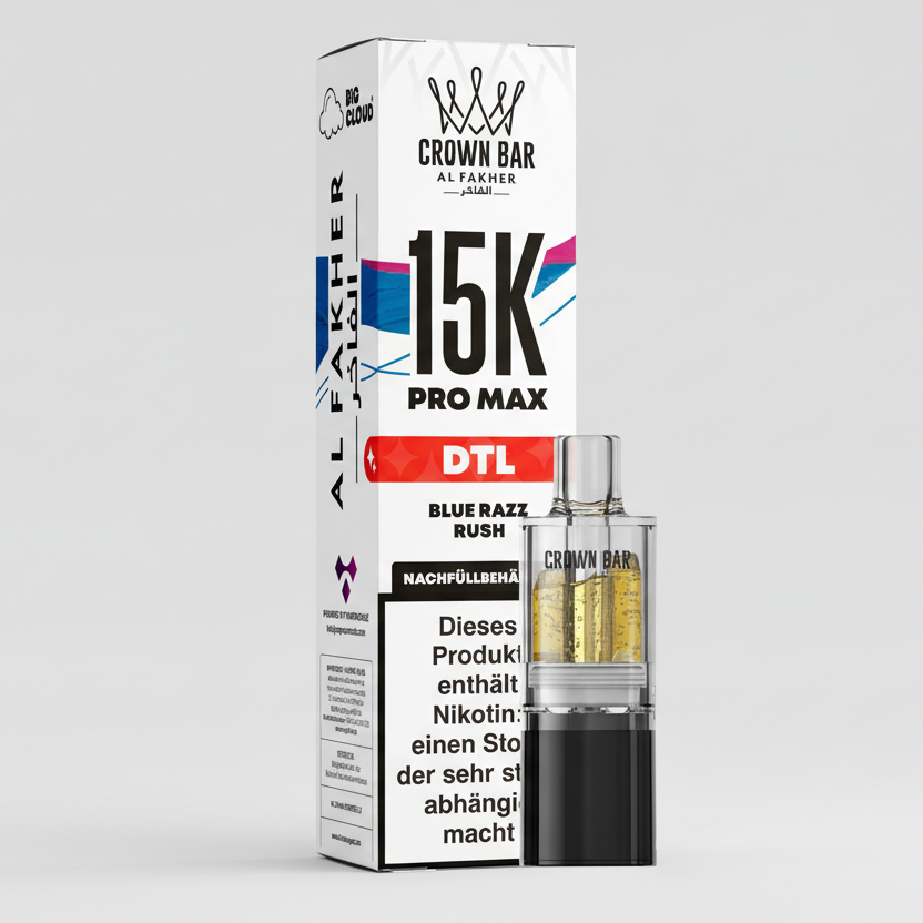 15K Pro Max MTL/DTL Pod – Blue Razz Rush