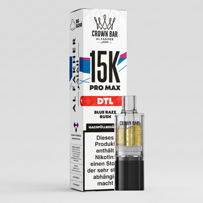 15K Pro Max MTL/DTL Pod – Blue Razz Rush