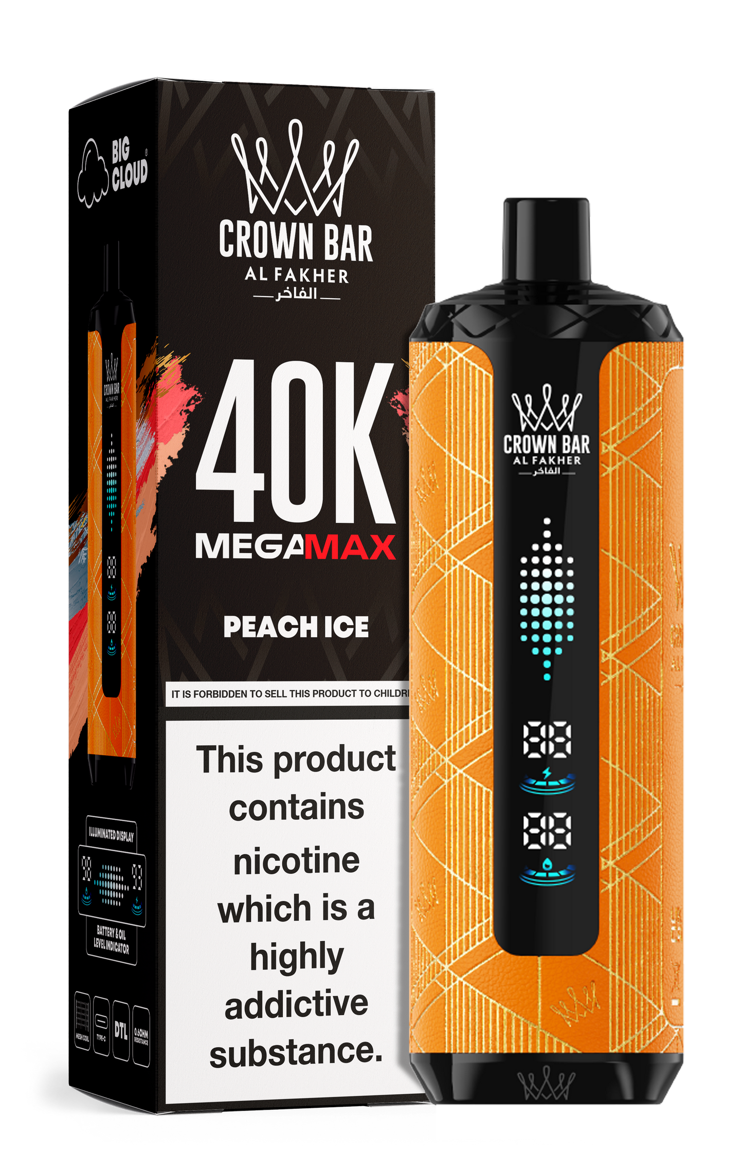 40K Mega Max – Peach Ice