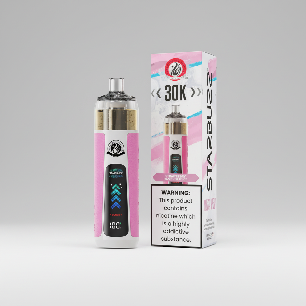 MEGRA PRO 30K - STRAWBERRY RASPBERRY ICE