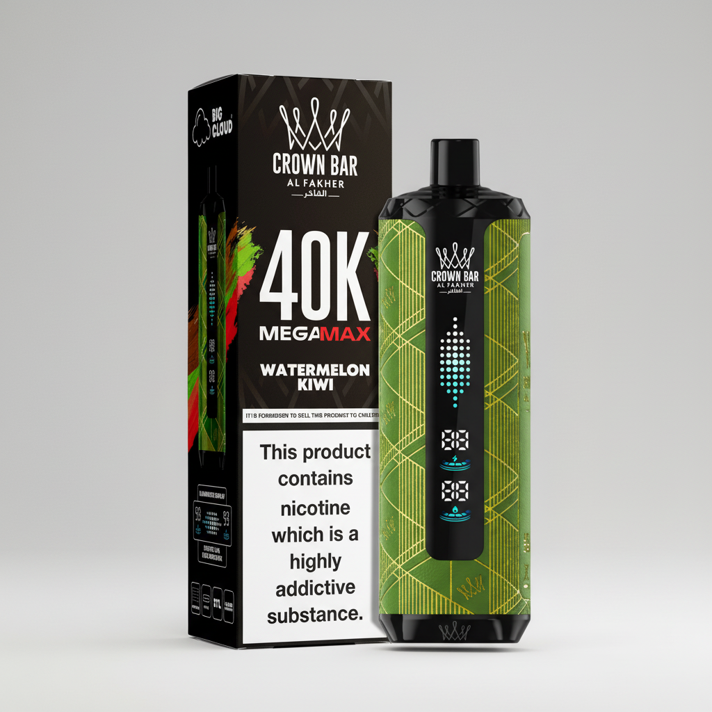 Crown Bar Al Fakher 40K Mega Max – Watermelon Kiwi